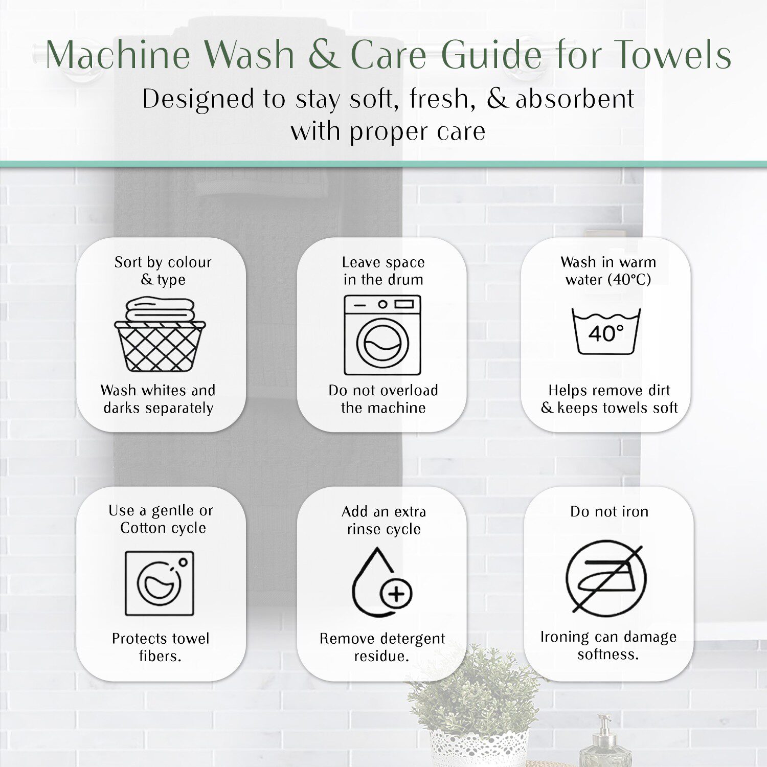 Home Weavers Inc Willow Collection 100% Cotton Zero Twist 12-pc. Quick Dry Bath Towel Set