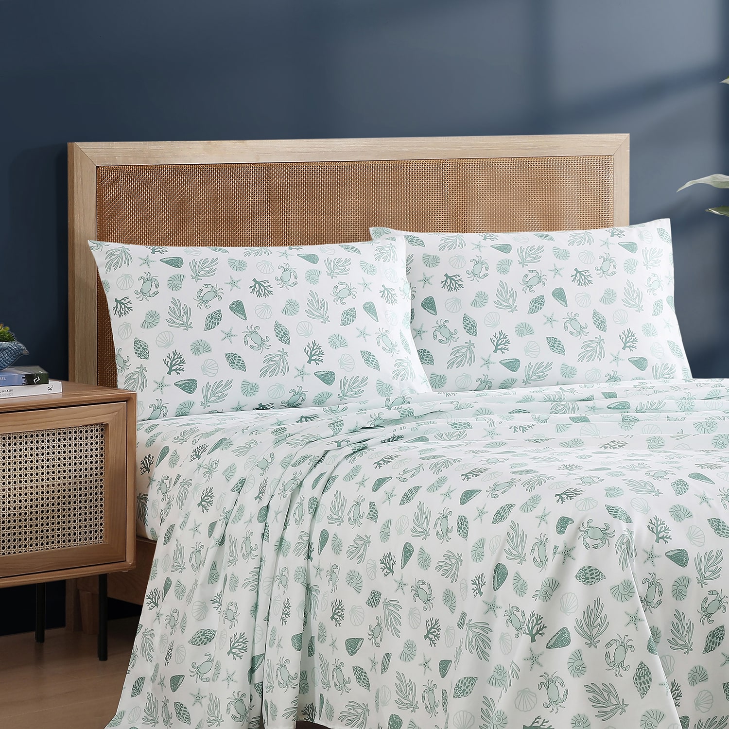 Beatrice Home Fashions Caribbean Joe Coastal 4pc Sheet Set