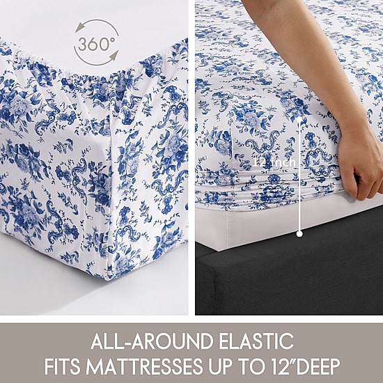Beatrice Home Fashions Elle Décor Printed Sheet Set