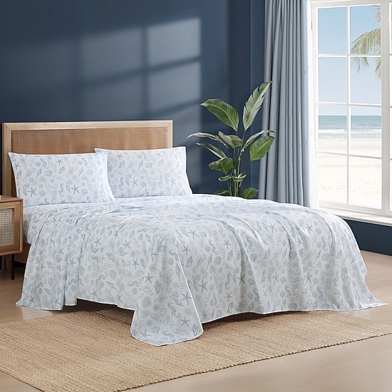 Beatrice Home Fashions Caribbean Joe Coastal 4pc Sheet Set