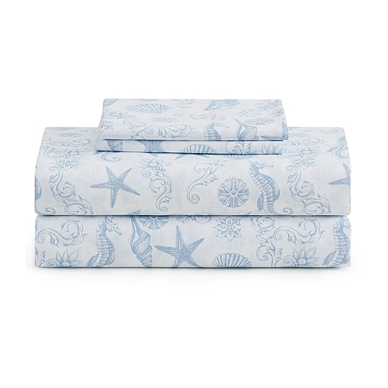 Beatrice Home Fashions Caribbean Joe Coastal 4pc Sheet Set