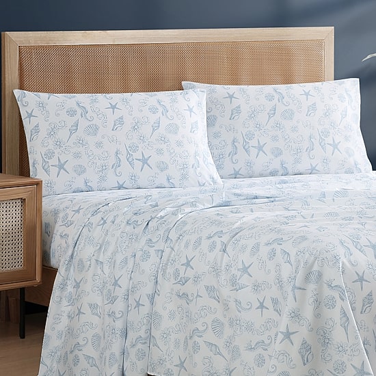Beatrice Home Fashions Caribbean Joe Coastal 4pc Sheet Set