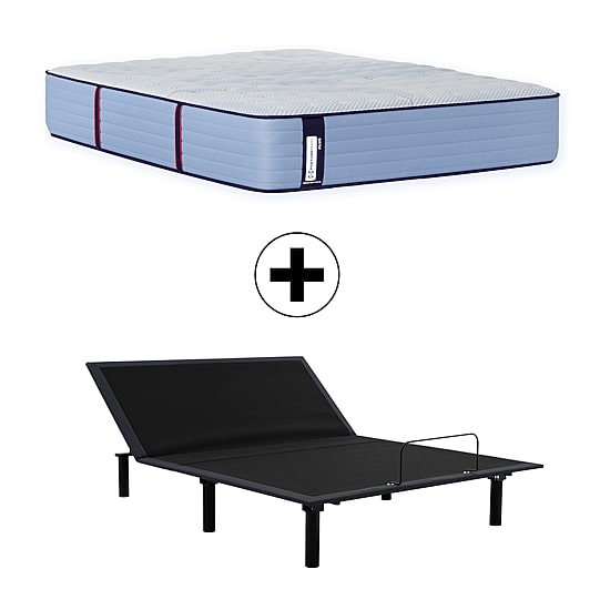 Sealy Posturepedic Ripley 13" Firm Tight Top - Mattress + Adjustable Base