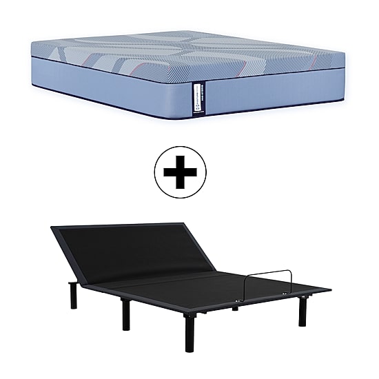 Sealy Posturepedic Gatemore 13" Hybrid Medium Tight Top - Mattress + Adjustable Base