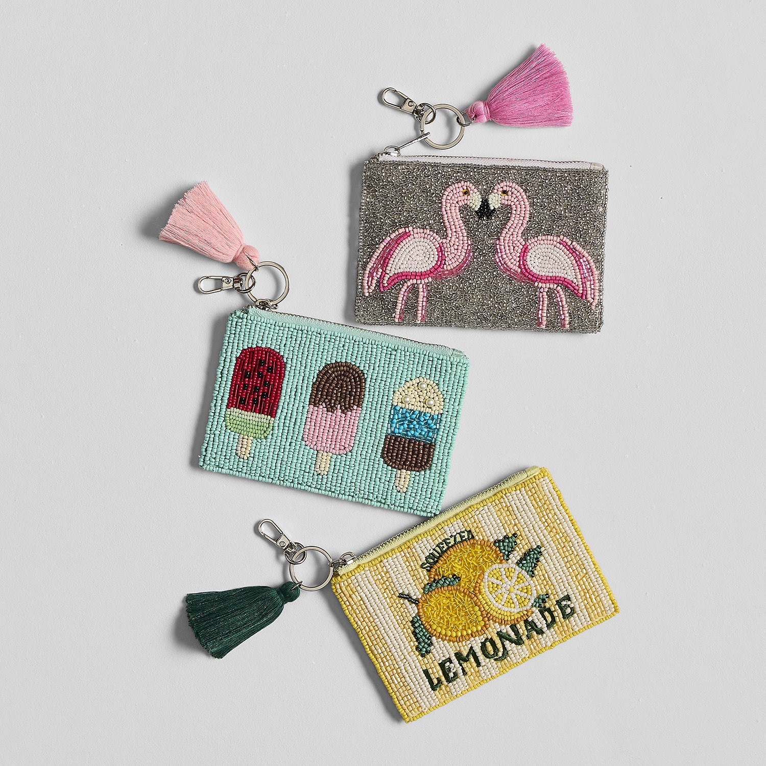SOL and MER Beaded Ice Cream Coin Purse Womens Wallet