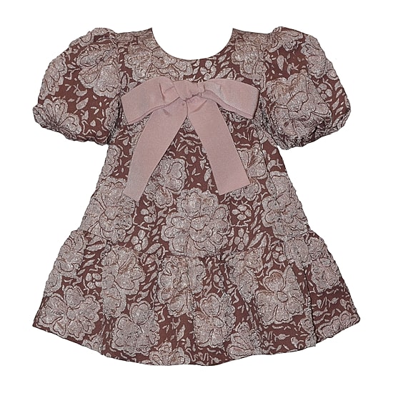 Bonnie Jean Baby Girls Puffed Short Sleeve A-Line Dress