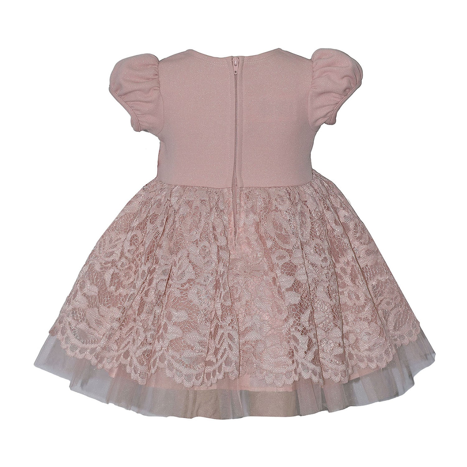 Bonnie Jean Baby Girls Short Sleeve Puffed Empire Waist Dress