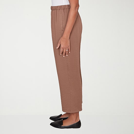 Alfred Dunner Spice Market Womens Straight Ankle Pant