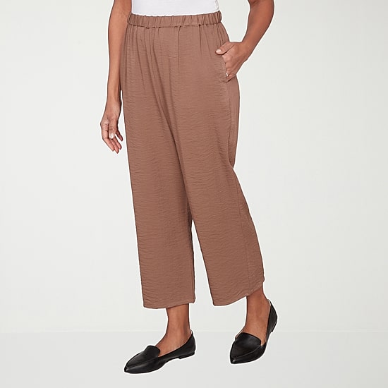 Alfred Dunner Spice Market Womens Straight Ankle Pant