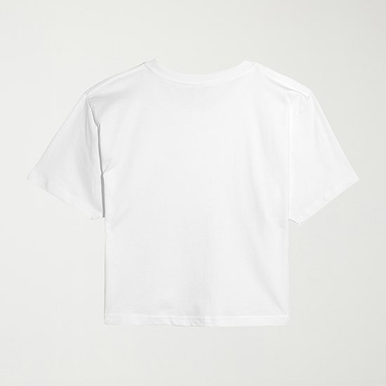 Sketchy Spring Cropped Womens Juniors Crew Neck Short Sleeve Classic Fit Peanuts Snoopy Graphic T-Shirt