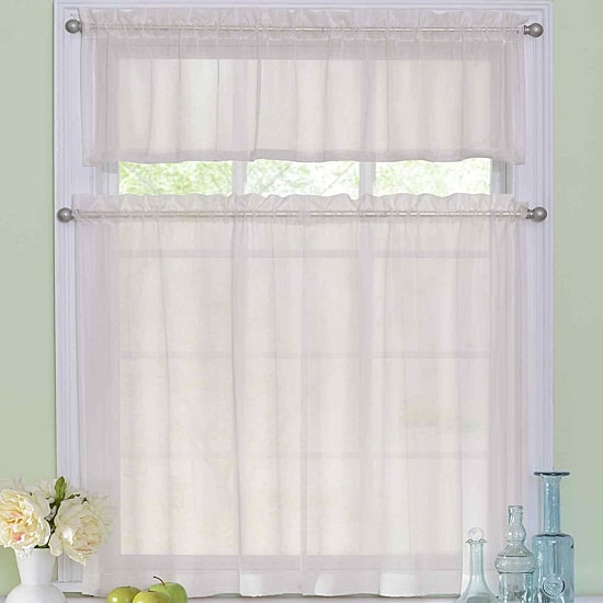 Arm And Hammer™ Curtain Fresh™ Odor-Neutralizing 3-pc. Rod Pocket Window Tier