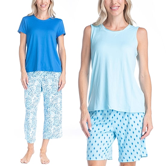 Muk Luks Womens 4-pc. Pajama Set