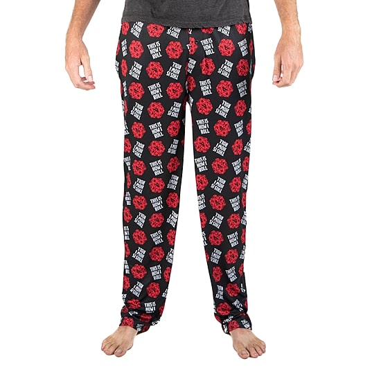 Dungeons Dragons Mens Fleece Pajama Pants