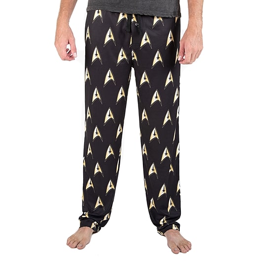 Mens Fleece Star Trek 1 Pair Pajama Pants
