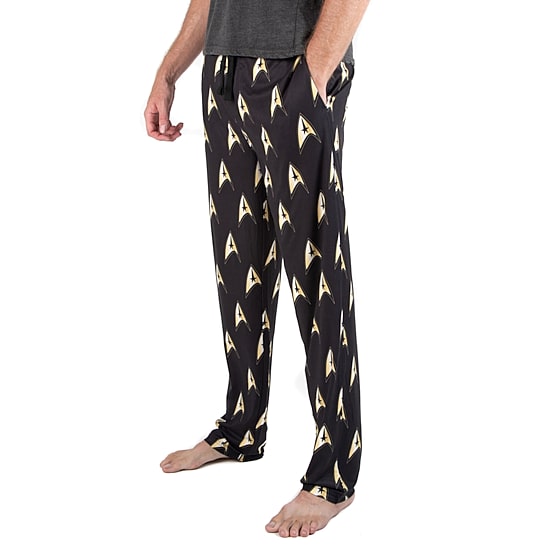 Mens Fleece Star Trek 1 Pair Pajama Pants