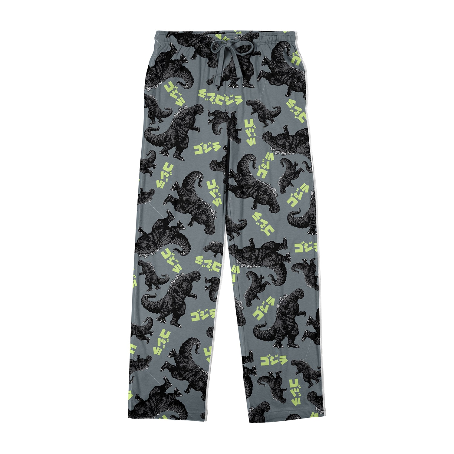Mens Fleece Godzilla 1 Pair Pajama Pants