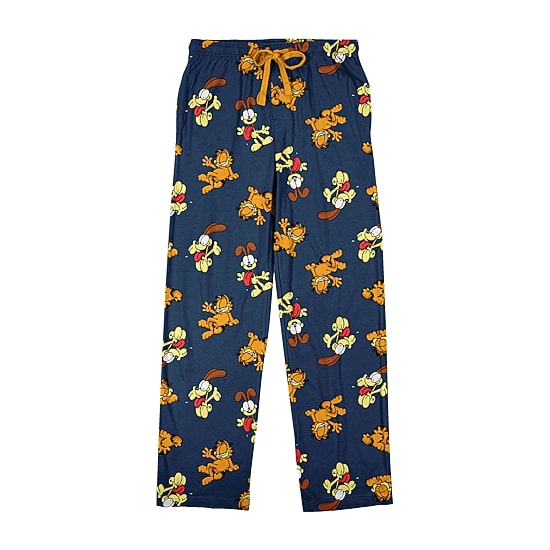 Mens Fleece Garfield 1 Pair Pajama Pants