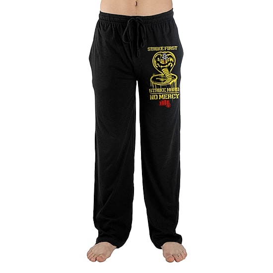 Mens Fleece Cobra Kai 1 Pair Pajama Pants