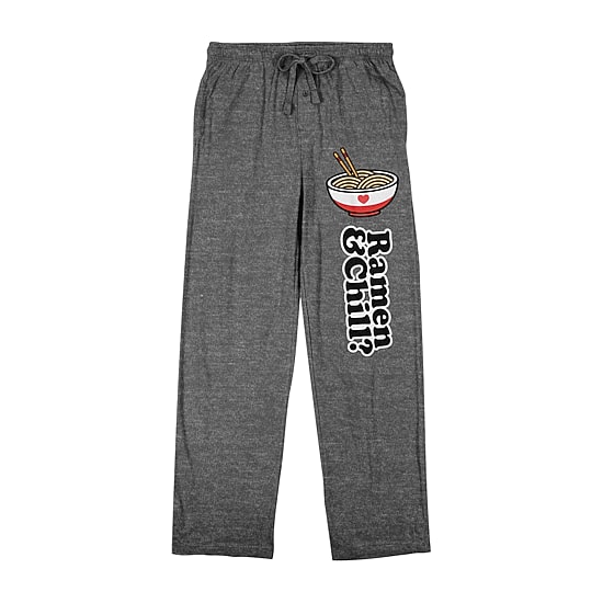 Valentines Ramen Mens Fleece 1 Pair Pajama Pants