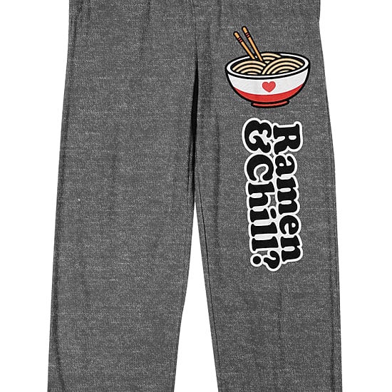 Valentines Ramen Mens Fleece 1 Pair Pajama Pants