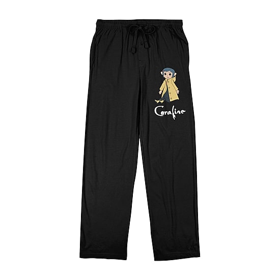 Coraline Character Mens Fleece 1 Pair Pajama Pants