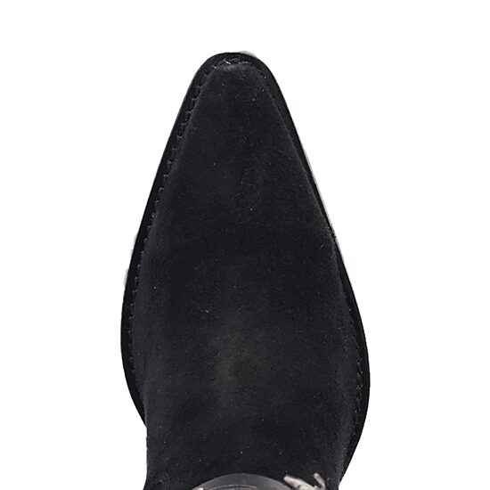 Dingo Womens Buck Wild Suede Leather Boot Block Heel Cowboy Boots