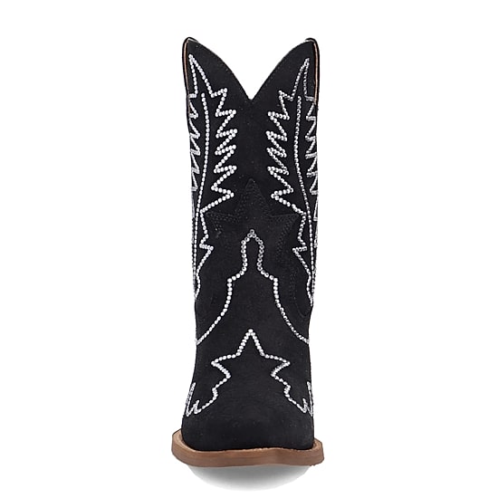 Dingo Womens Tiny Pony Suede Leather Bootie Block Heel Cowboy Boots