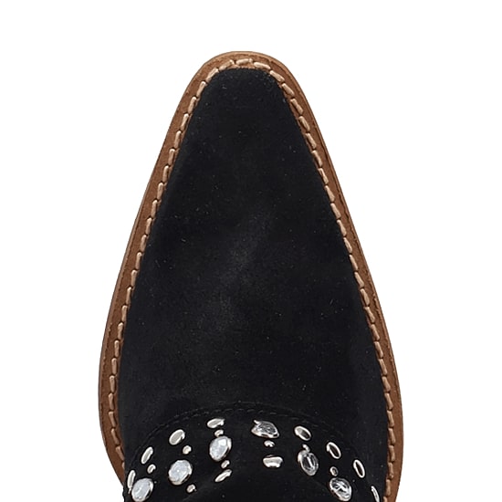 Dingo Womens Howdy Honey Suede Leather Boot Block Heel Cowboy Boots