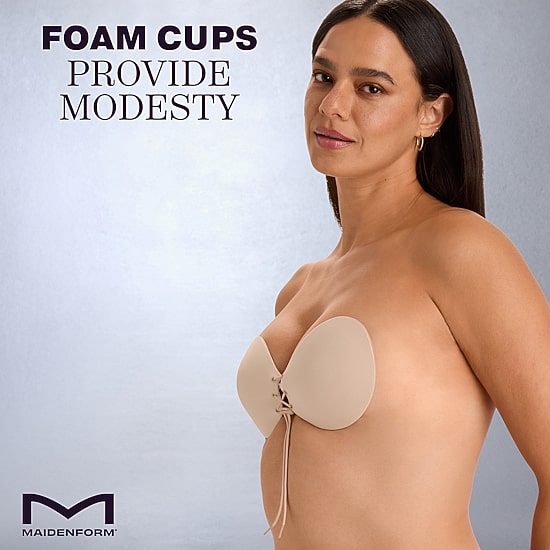 Maidenform® Womens Lace-Up Adhesive Bra MDA105