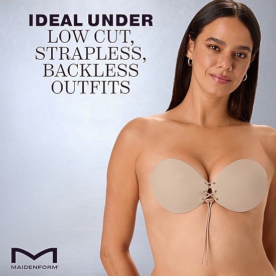 Maidenform® Womens Lace-Up Adhesive Bra MDA105