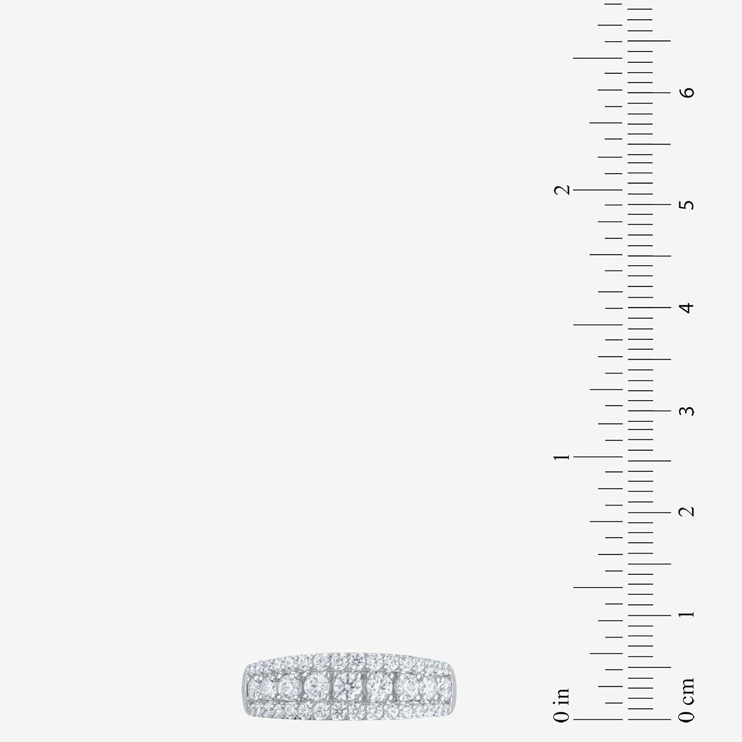 (F / Vs2) Womens 1 CT. T.W. Lab Grown White Diamond 10K Gold Anniversary Wedding Band