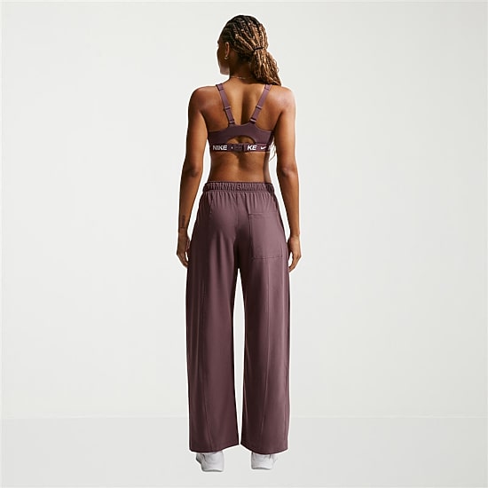 Nike Womens Wide Leg Mid Rise Regular Fit Workout Pant