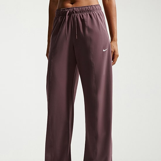 Nike Womens Wide Leg Mid Rise Regular Fit Workout Pant