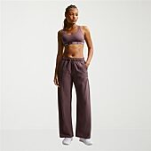 Nike Womens Wide Leg Mid Rise Regular Fit Workout Pant