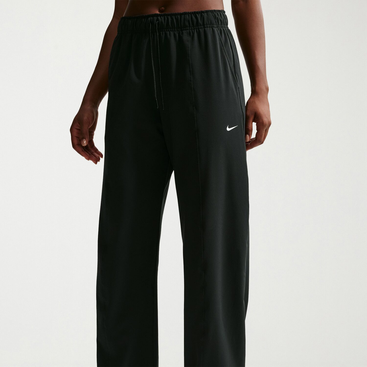 Nike Womens Wide Leg Mid Rise Regular Fit Workout Pant