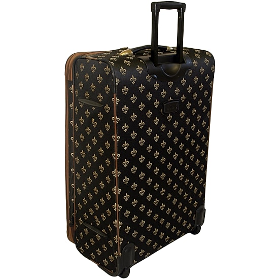 American Flyer Fleur-de-lis 4-pc. Expandable Upright Softside Luggage Set