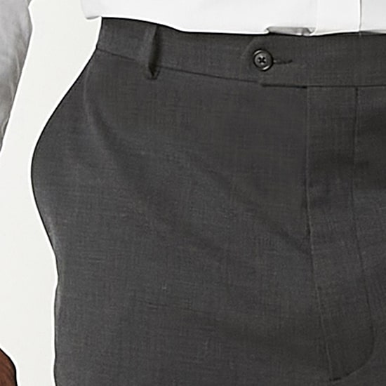 Stafford Coolmax All Season Ecomade Mens Big and Tall Classic Fit Flat Front Suit Pant