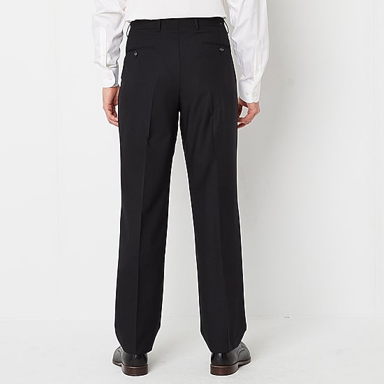 Stafford Signature Smart Wool Mens Big and Tall Stretch Fabric Classic Fit Flat Front Suit Pant