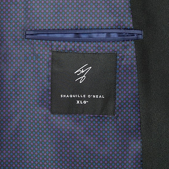 Shaquille O'Neal XLG™ Mens Stretch Fabric Classic Fit Big and Tall Suit Jacket