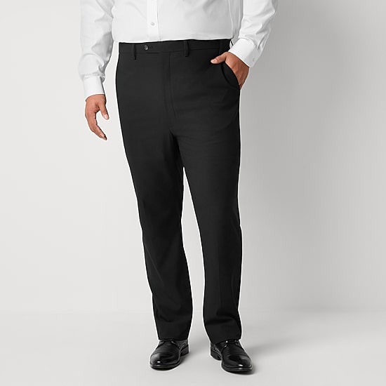 Shaquille O'Neal XLG™ Mens Big and Tall Stretch Fabric Classic Fit Flat Front Suit Pant