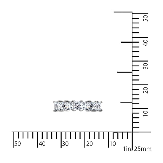 DiamonArt® Cubic Zirconia Sterling Silver 7-Stone Ring