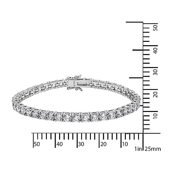 DiamonArt® 11.34 CT. T.W. Cubic Zirconia Sterling Silver Bracelet