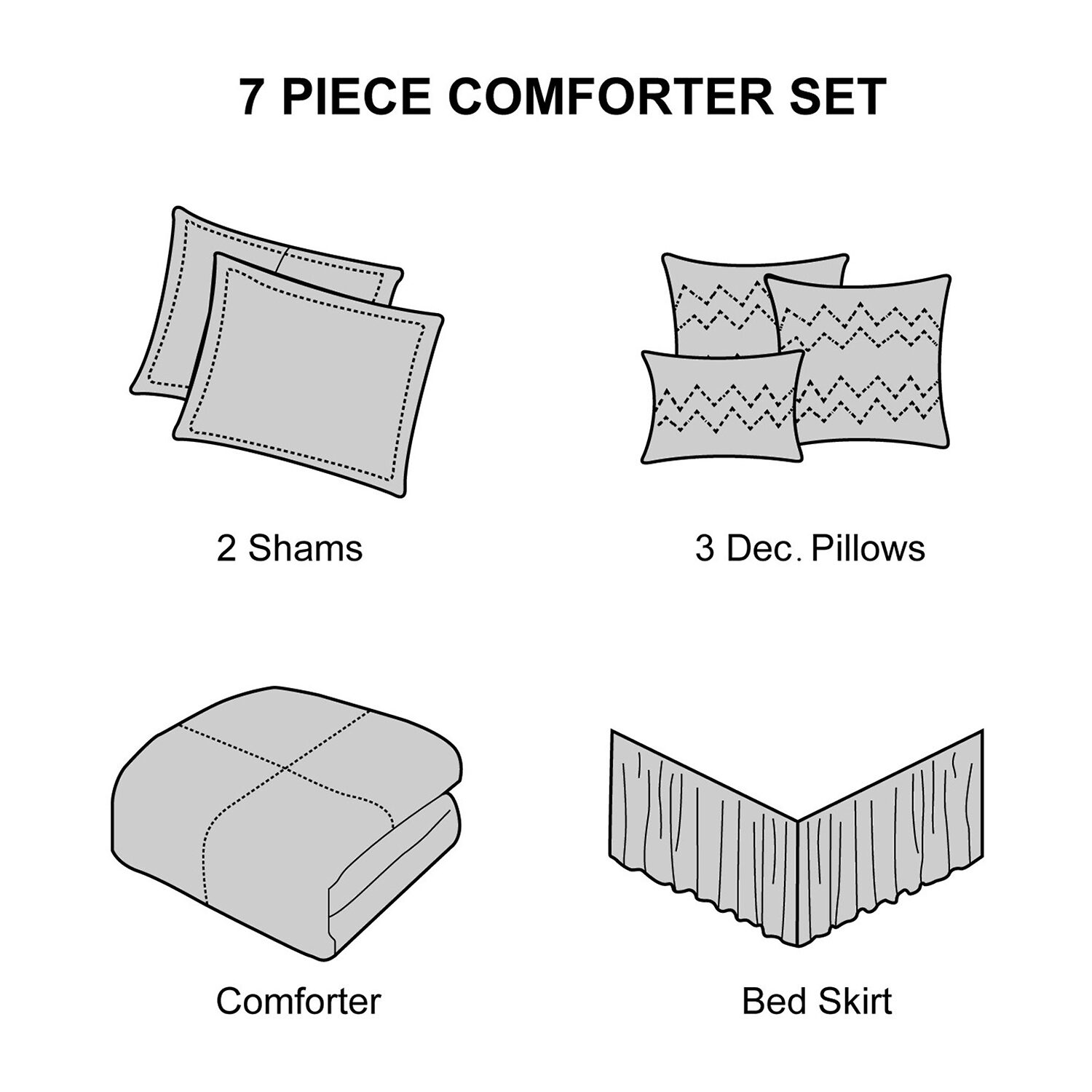 Stratford Park Bethany 7-pc. Paisley Midweight Comforter Set