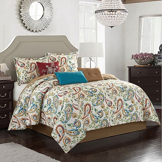Stratford Park Bethany 7-pc. Paisley Midweight Comforter Set