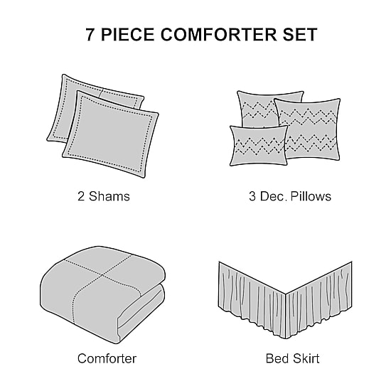 Stratford Park Bonnie 7-pc. Midweight Comforter Set