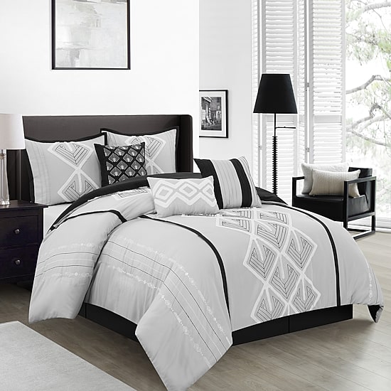 Stratford Park Briana 7-pc. Geometric Midweight Comforter Set