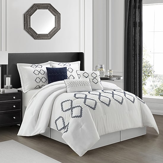 Stratford Park Maya 7-pc. Geometric Midweight Comforter Set
