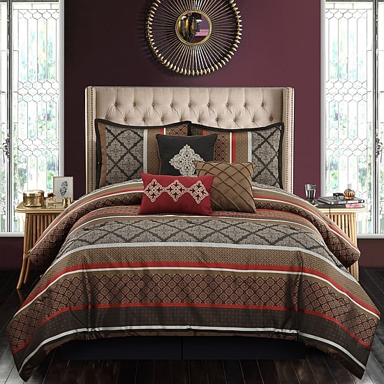 Stratford Park Amina 7-pc. Geometric Midweight Comforter Set