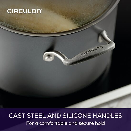 Circulon A1 Series with ScratchDefense 8-qt. Stockpot with Lid