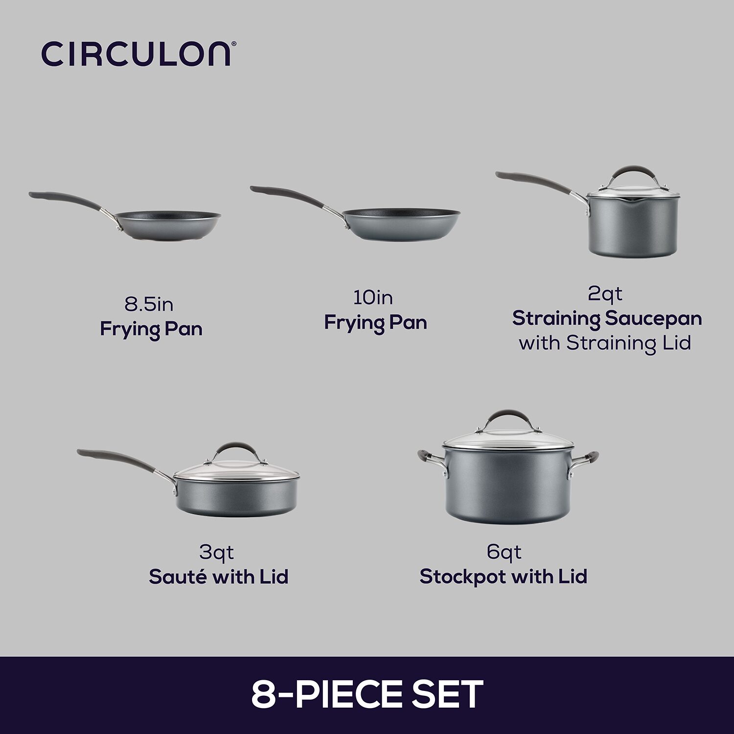 Circulon A1 Series with ScratchDefense -pc. Non-Stick Cookware Set